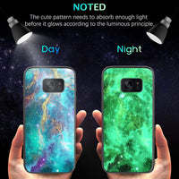 BENTOBEN Galaxy S7 Case, Phone Case Samsung S7, Slim Fit Glow in The Dark Shockproof Protective Hybrid Hard PC Soft TPU Bumper Drop Protection Non-Slip Girls Women Covers for Samsung S7, Nebula Design