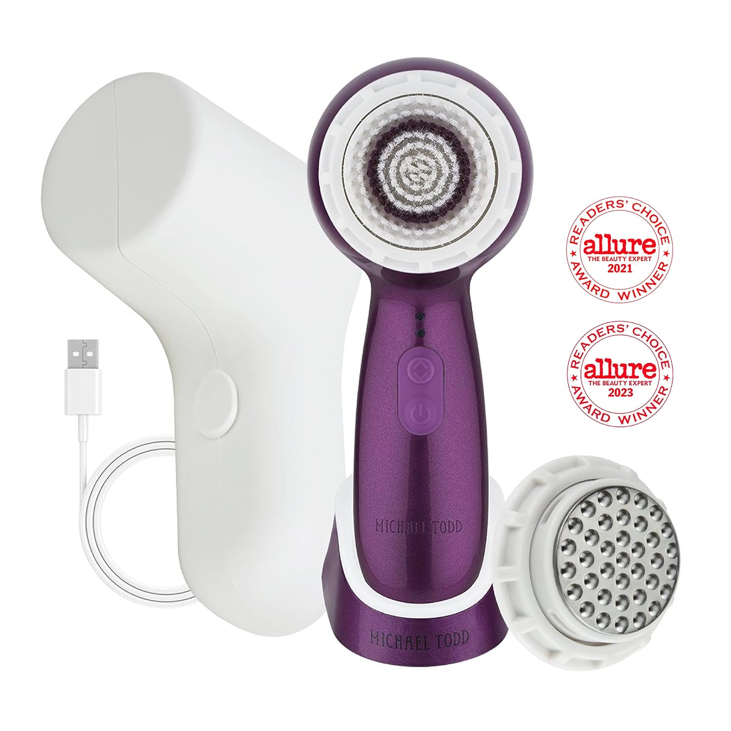 Michael Todd Beauty Soniclear Petite ââ‚¬â€œ Facial Cleansing Brush System - 3-Speed Sonic Powered Exfoliating Face Brush
