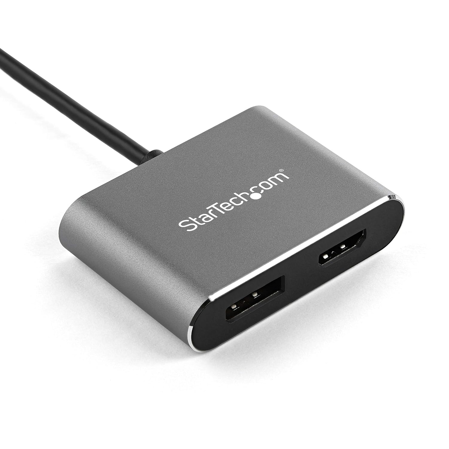 StarTech.com USB C Multiport Video Adapter - 4K 60Hz USB-C to HDMI 2.0 or DisplayPort 1.2 Monitor Adapter - USB Type-C 2-in-1 Display Converter HDMI/DP HBR2 HDR - Thunderbolt 3 Compatible (CDP2DPHD)