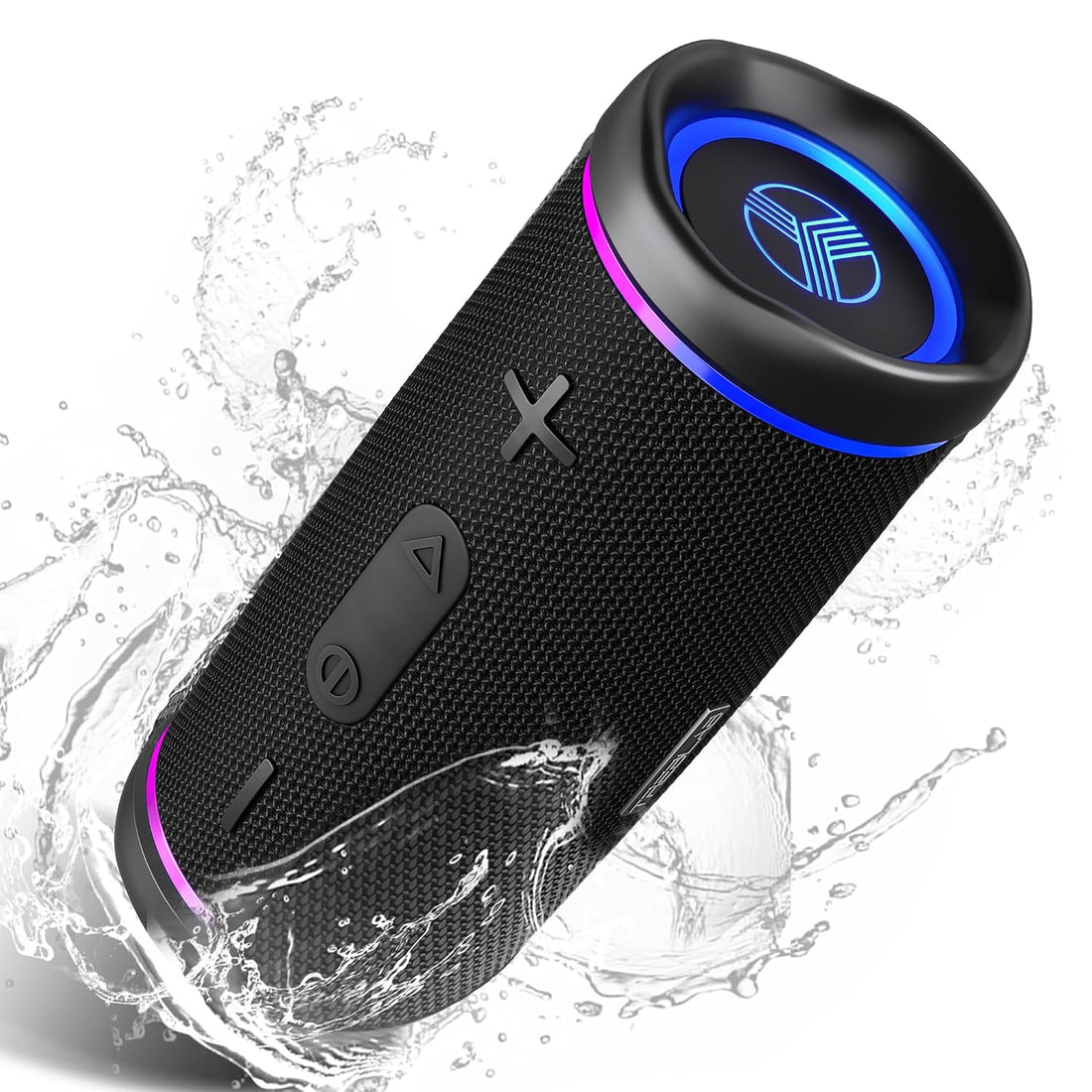 TREBLAB HD77 Revolutionary Bluetooth Speaker - Loud 360? HD Surround Sound, Wireless Dual Pairing, 25W Powerful Bass, 20H Battery, Best for Outdoor Sports - True IPX6 Waterproof, Cordless Blue Tooth