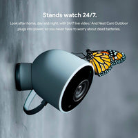 Google Nest Cam - Outdoor Security Camera Night Vision Surveillance Camera, White