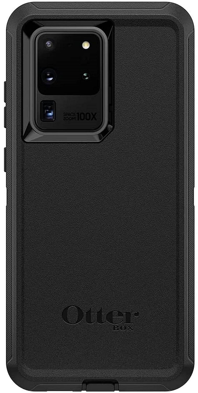OtterBox Defender Series Screenless Case for Samsung Galaxy S20 Ultra & S20 Ultra 5G (ONLY) - Case Only - Non-Retail Packaging - Black