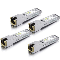 10Gtek for Cisco GLC-T SFP-GE-T 1000Base-T SFP Transceiver Module RJ45 connector Pack of 4