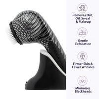 Michael Todd Soniclear Elite Antimicrobial Facial Cleansing Brush System, 6-Speed Sonic Powered Exfoliating Face Brush