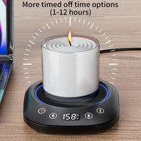 Coffee Mug Warmer Electric Cup Warmer for Office Desk Use Auto Shut Off Temperature Settings 9 Hour Timer Settings Smart Coffee Warmer Plate Milk Tea Water (No Cup)