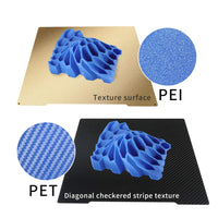 IdeaFormer-3D Double Sided PET+PEI Spring Steel Sheet 241x253.8mm Flexible PET+PEI Print Bed Without Magnetic Build Plate for Prusa I3 MK52 MK3S