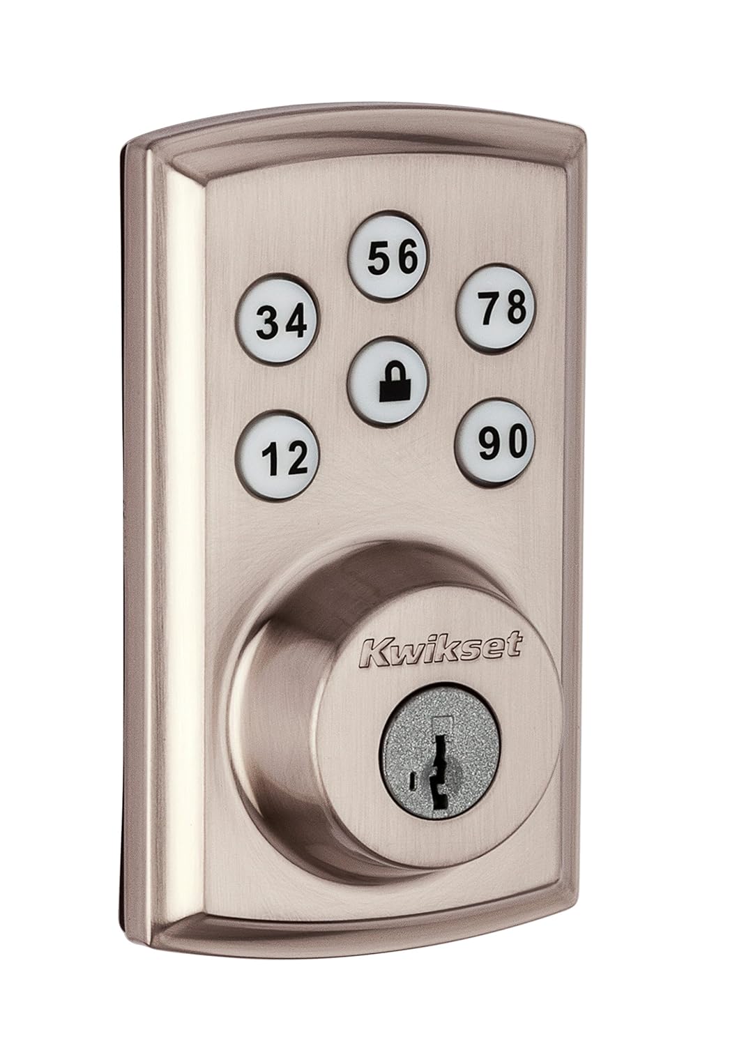 Kwikset 888ZW500 Smartcode 888 Electronic Deadbolt with Z-Wave Technology, Satin Nickel