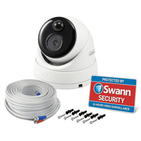 Swann SWPRO-5MPMSD-US 5MP PIR Motion Sensor and 100' of Night Vision Add-On Dome Camera, White