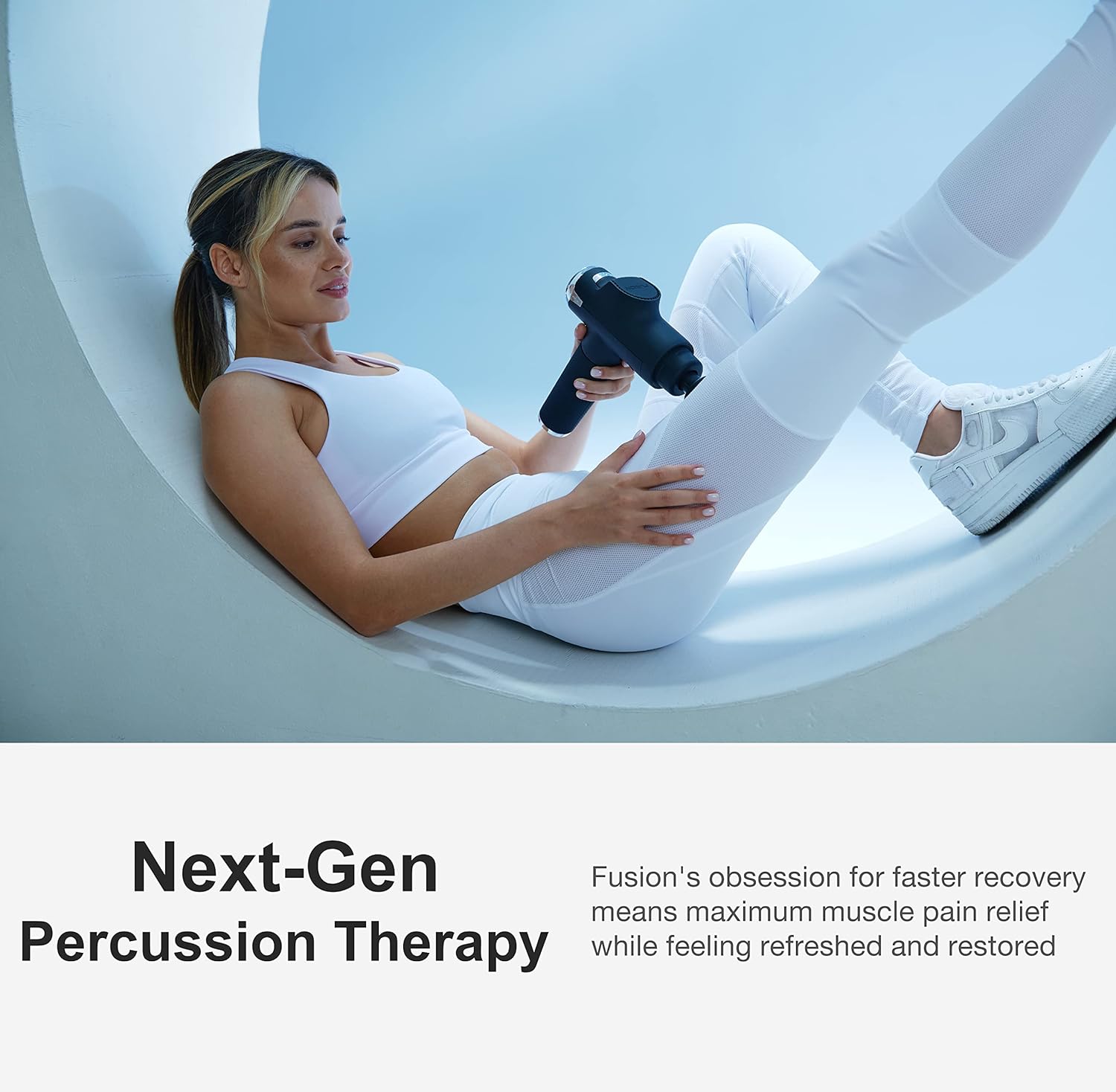 Fusion Black Pro Muscle Massage Gun Deep Tissue Percussion Muscle Massager Gun for Athletes Pain Relief Therapy and Relaxation, Percussive Chiropractor Massager, Body Massager