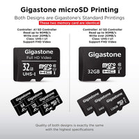 [Gigastone] 32GB Micro SD Card, Full HD Video, Surveillance Security Cam Action Camera Drone, 90MB/s Micro SDHC Class 10, with Adapter