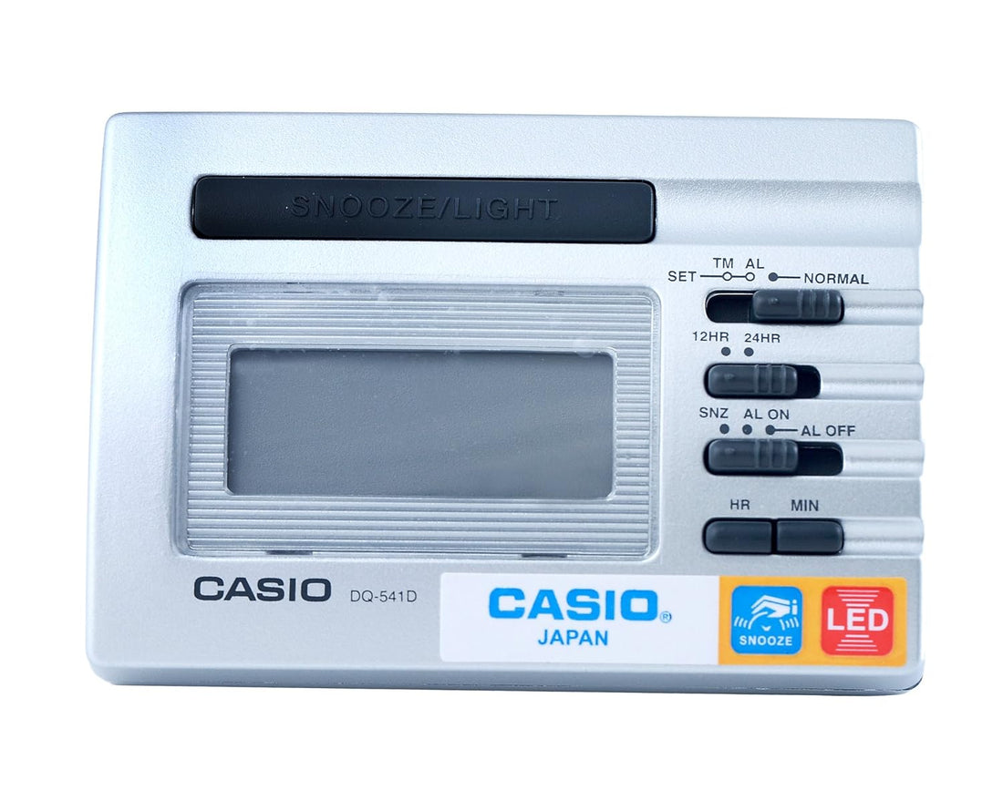 Casio 10110 DQ-541D-8R - Digital Alarm Clock Grey