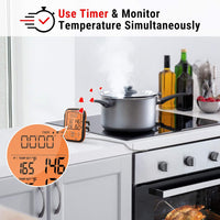 ThermoPro Wireless Meat Thermometer TP28, 150m Remote Grill Thermometer with Dual Probe, BBQ Thermometer for Smoker Oven Grill, Smoker Thermometer for Cooking Beef Turkey Lamb