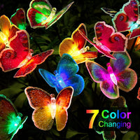 AHAORIGIN Solar Garden Lights, Butterfly Solar Swaying Lights