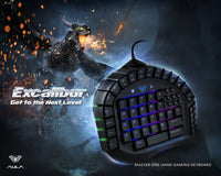 AULA Excalibur Master One-hand Gaming Keyboard Removable Hand Rest RGB Backlight Mechanical Keyboard