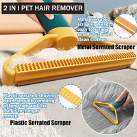 Pet Hair Remover for Couch, 4 PCS Dog Hair Remover for Couch, Efficient Pet Hair Removal Tool, Reusable Dog Hair Remover for Car, Carpet Hair Removal Tool, Pet hair remover for Carpet, Furniture