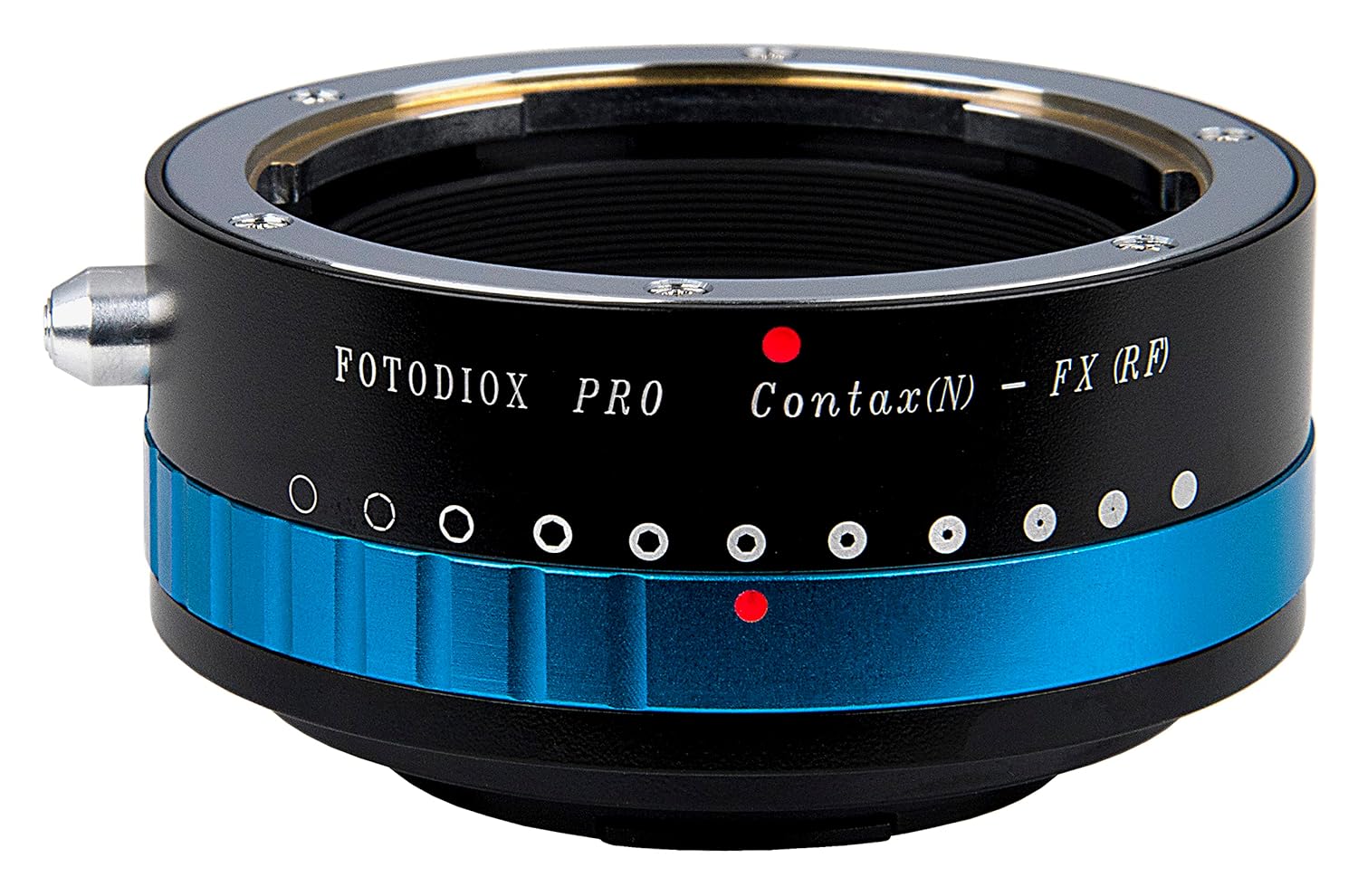 Fotodiox Pro Lens Mount Adapter with Iris, Contax N(Iris) to Fujifilm X Camera Body, Black (ContaxN-FujiX-Pro)