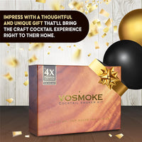 Cocktail Smoker Kit - Complete Drink Smoker Set with Torch Four Wood Flavors in Elegant Gift Box