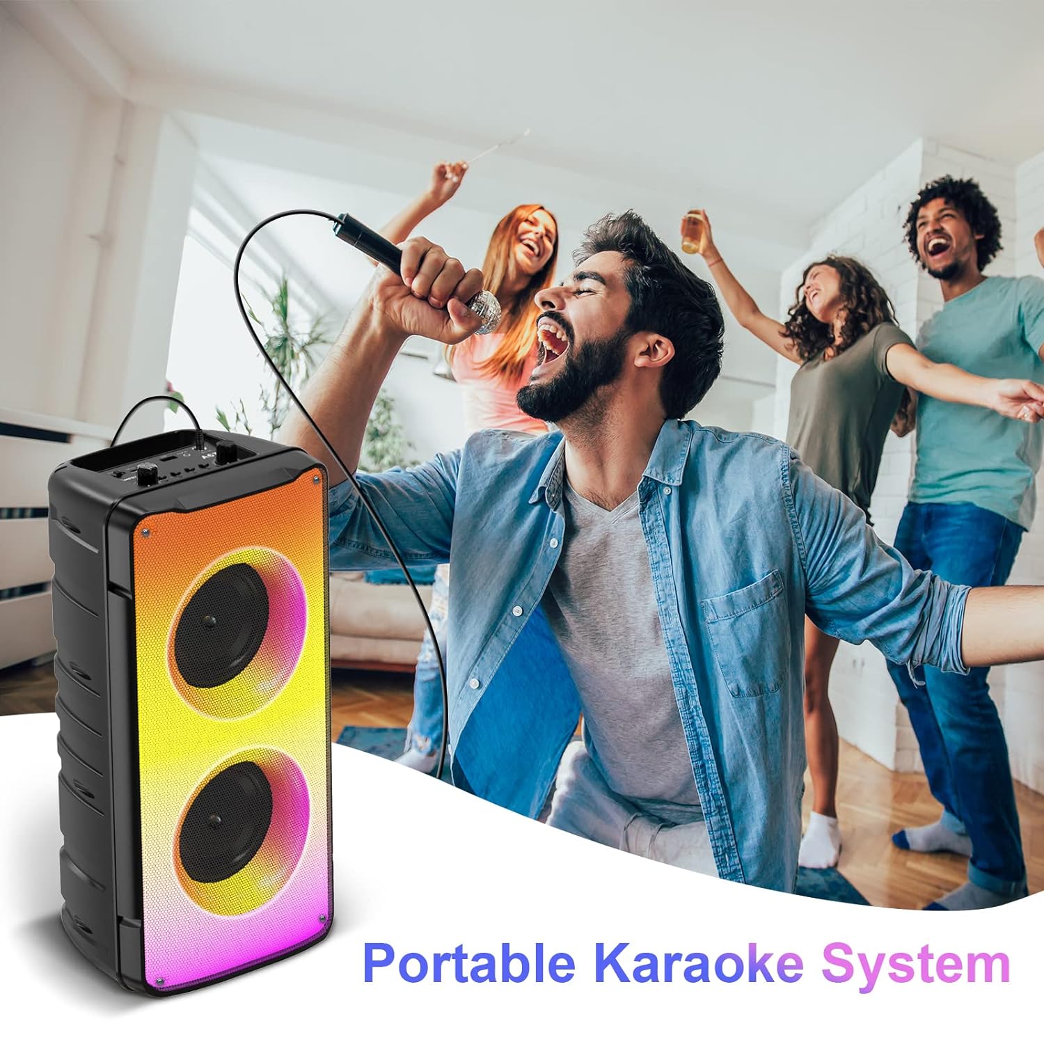 60W Portable Bluetooth Speakers