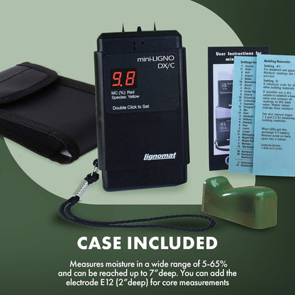 Mini-Ligno DX/C Wood Moisture Meter Accurate Moisture – Back View