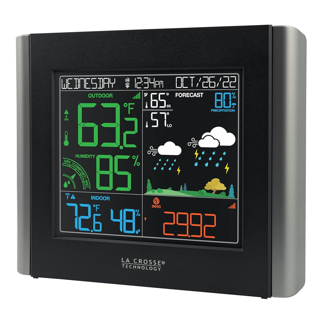 La Crosse Technology V10-Wth-Int Color Wireless WiFi Essential Weather Station