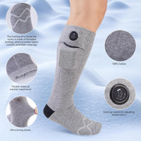 Wototic Heated Socks, 2023 Upgraded Rechargeable 10Hrs Heating Heated Socks for Men Women with 6000mAh Battery, Electric Heated Socks for Outdoors, Hunting, Golf, Camping, Warm Gifts-XL Size