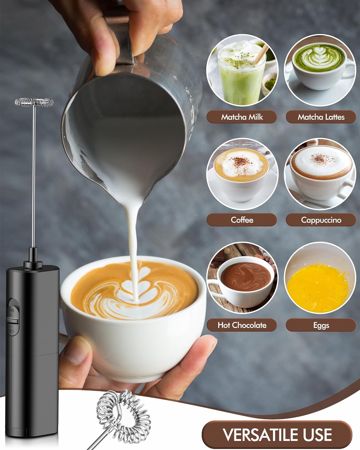 Homradise Milk Frother (Battery powered)