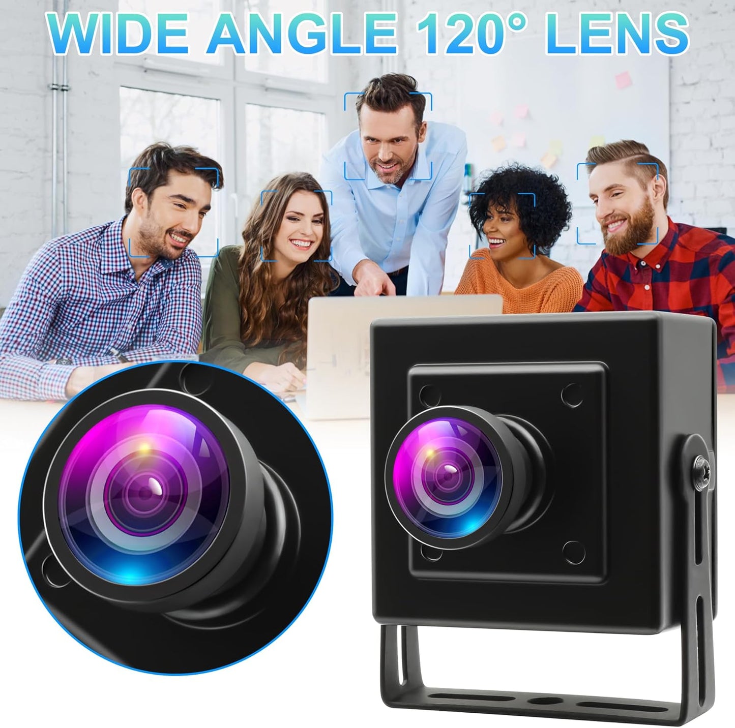 ELP 16MP Wide Angle USB Camera for Raspberry Pi & Computer – Side View