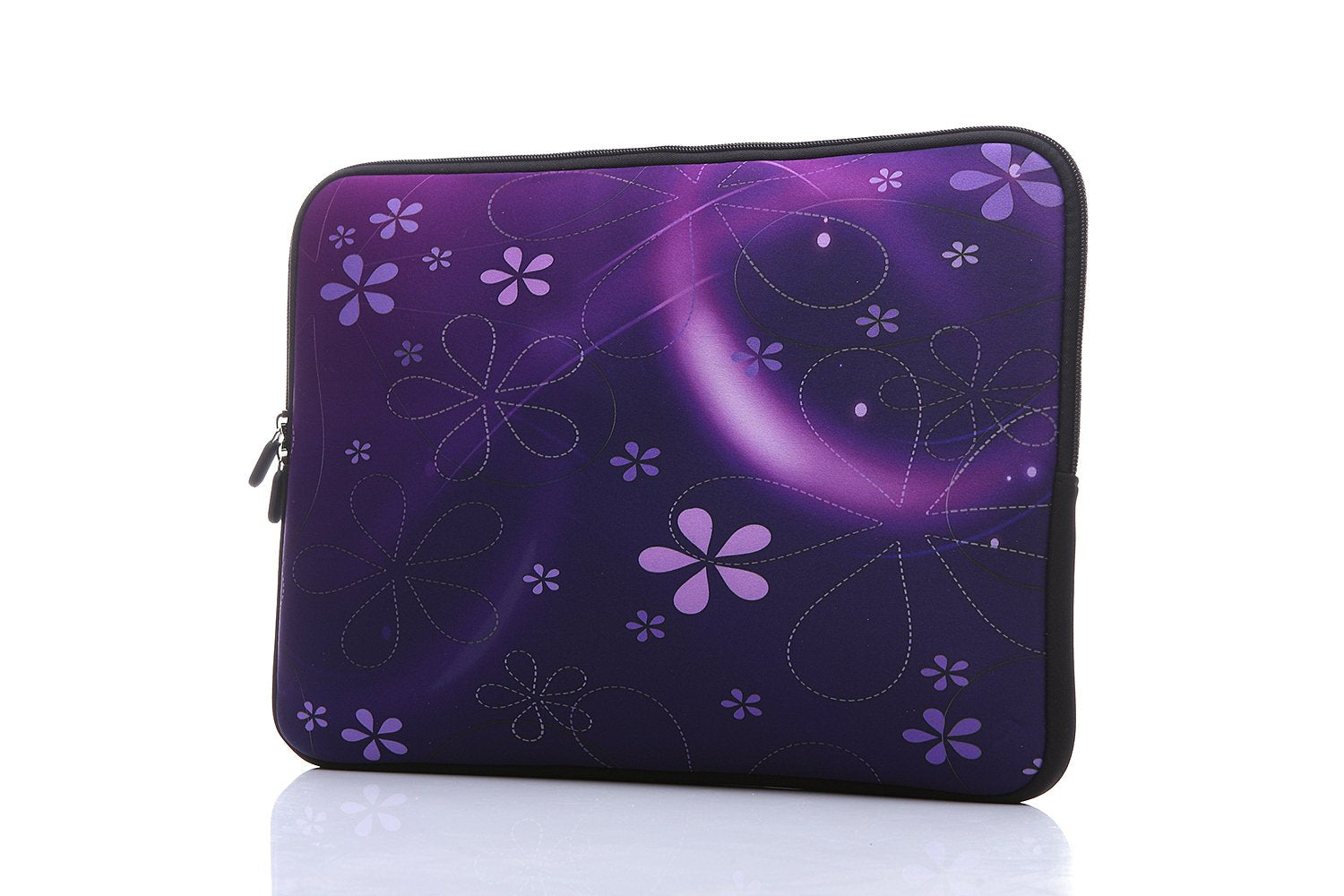 13.3-Inch to 14-Inch Laptop Sleeve Case Neoprene Carrying Bag With hidden handles For Macbook/ Notebook/ Ultrabook/ Chromebooks (classic purple)