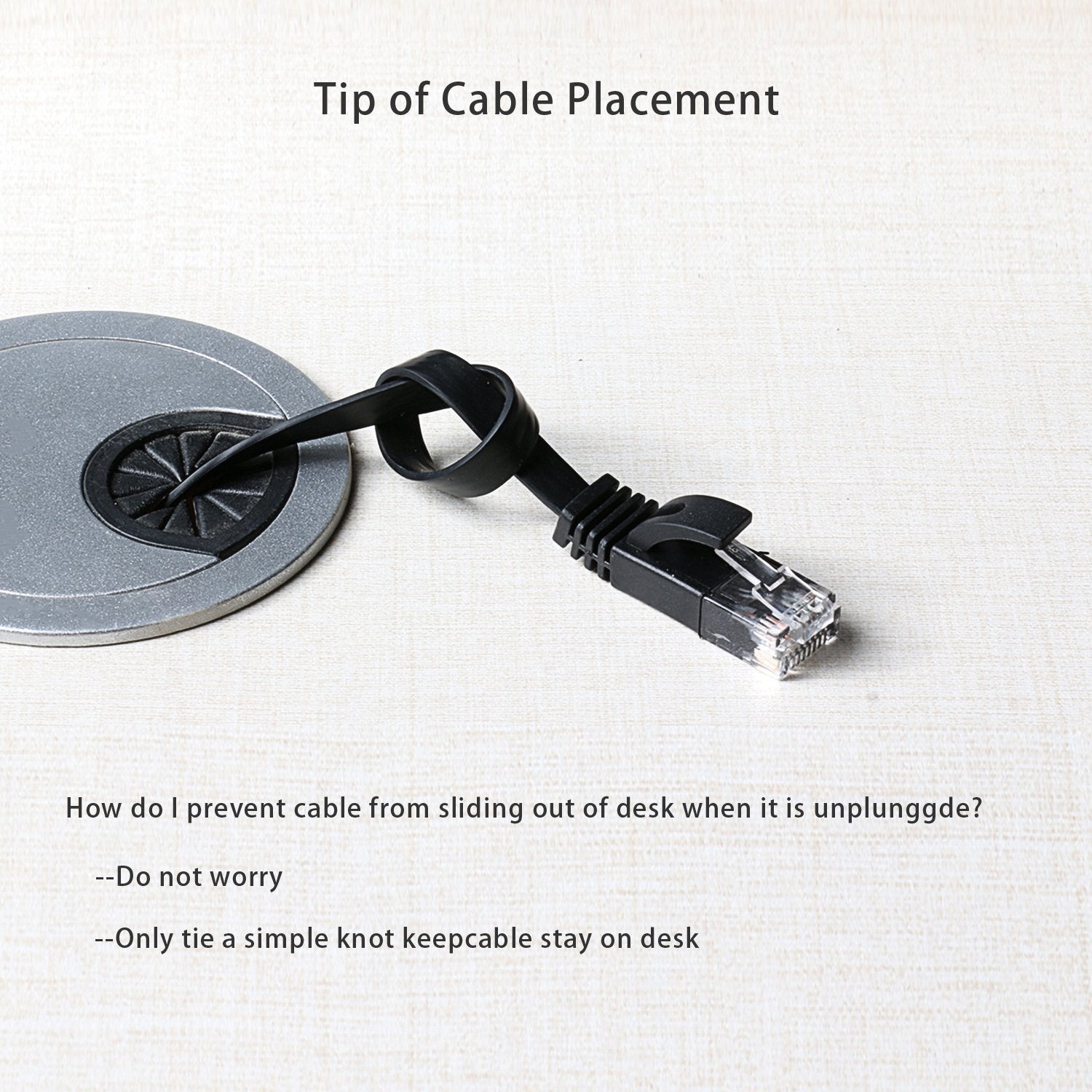 Ethernet Cable Cat6 Flat 75 ft with Cable Clips, jadaol Network Patch Cable with Rj45 Connectors - 75 Feet Black (22 Meters)