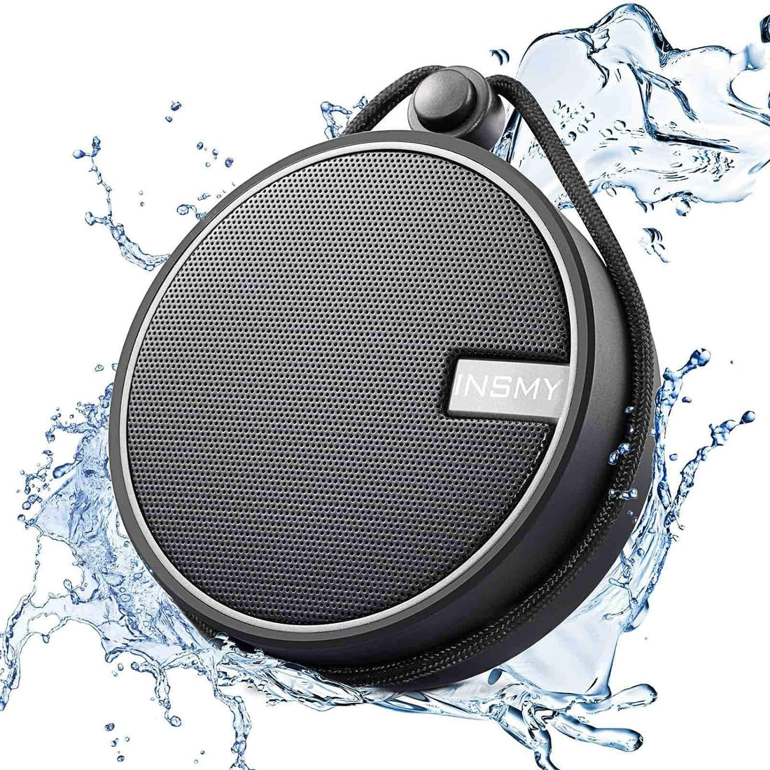 INSMY Portable Shower Speaker, IPX7 Waterproof Wireless Ourdoor Speaker with HD Sound, Support TF Card, Suction Cup for Home, Pool, Beach, Boating, Hiking