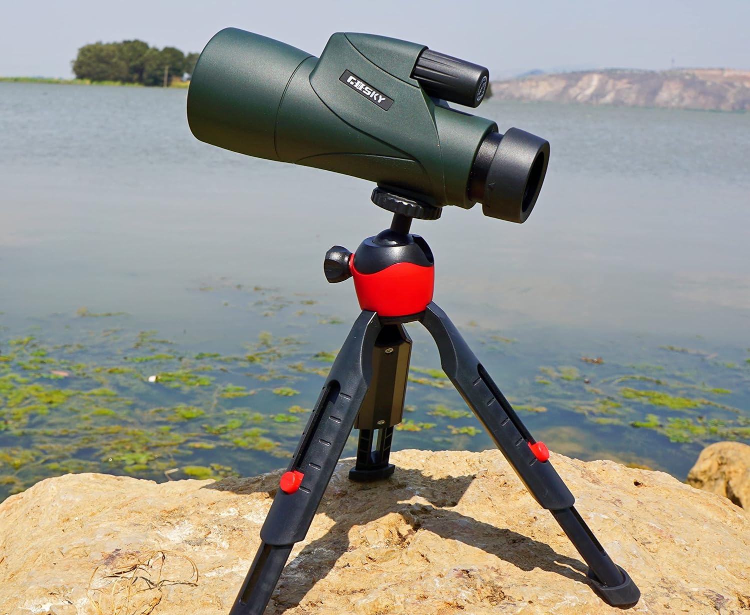 Monocular Telescope for Adult High Powered with Smartphone Adapter &Tripod, 12X55 Lightweight Waterproof HD Monocular with BAK4 Prism&FMC Lens, for Bird Watching Hunting Camping Travel Hiking