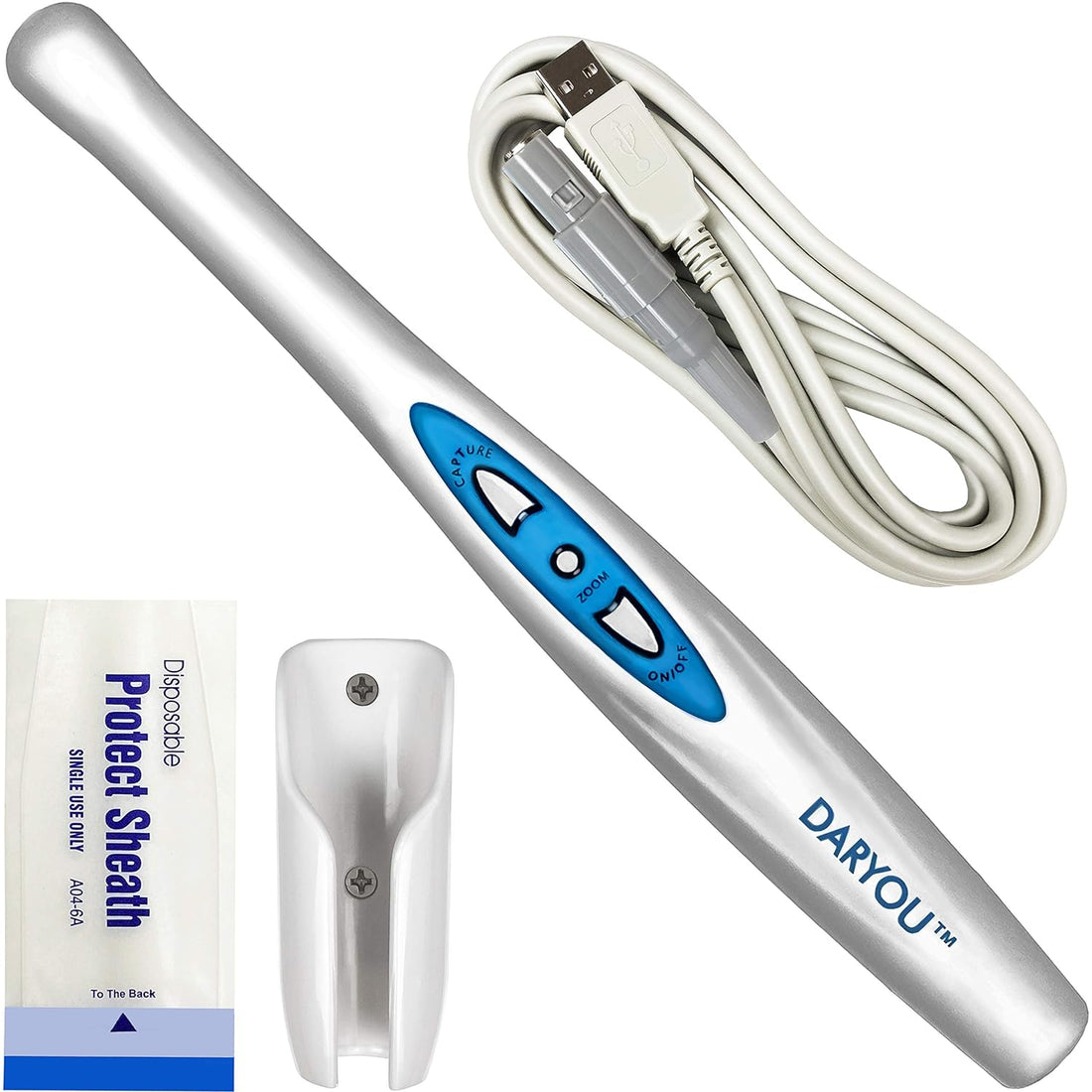Intraoral Camera DARYOU Dental DY-60 720P HD 4X Zoomable. Button Work w/Eaglesoft,Dexis,Carestream,Suni More