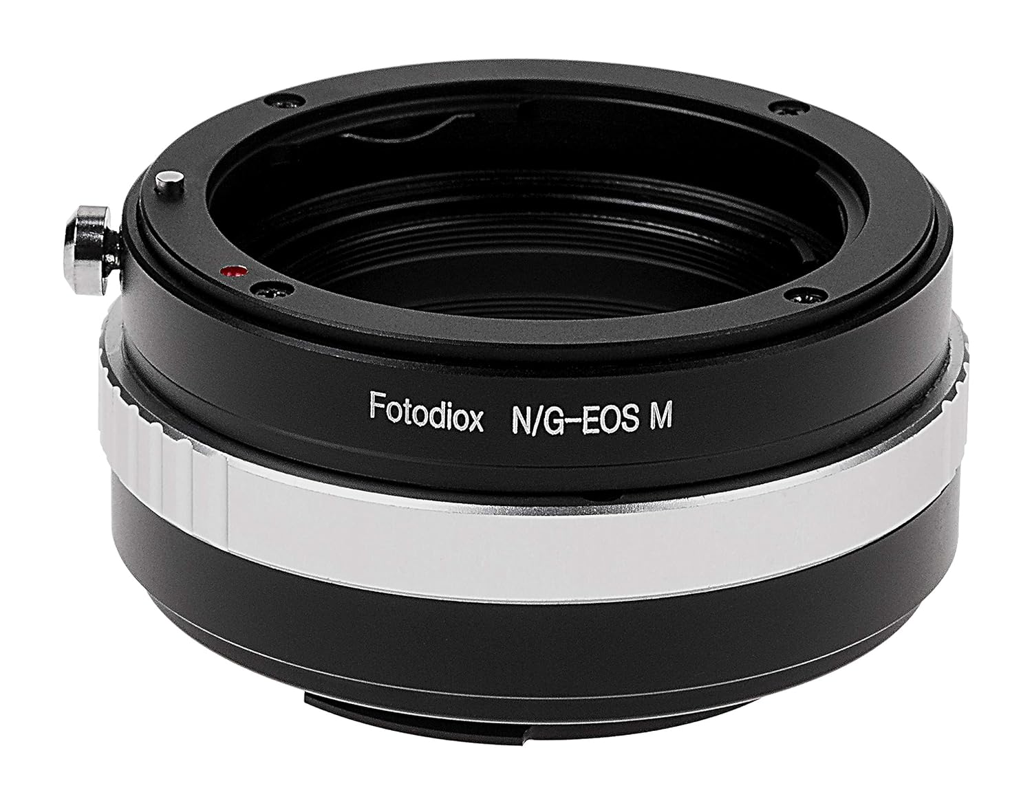 Fotodiox Lens Mount Adapter - Nikon F Mount G-Type D/SLR Lens to Canon EOS M (EF-M Mount) Mirrorless Camera Body with Built-in Aperture Control Dial