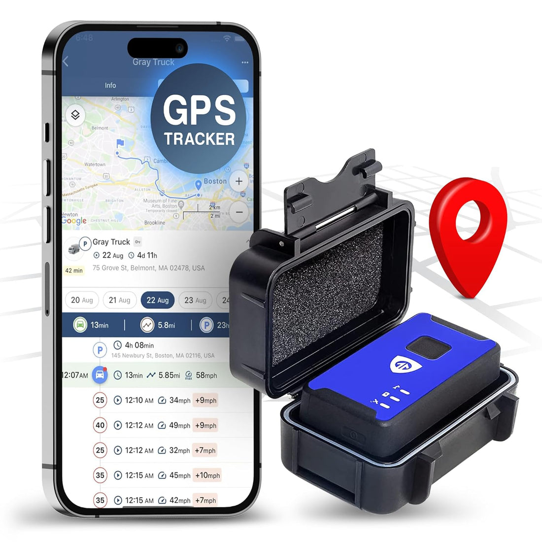 New BrickHouse Security GPS-SN5 Spark Nano 5. 0 on VERIZON Real Time Mini Portable GPS Tracking Device (Nano w/ Magnetic Case)