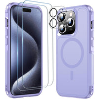 MOZOTER Magnetic for iPhone 150 Pro Case,[12 FT Shockproof Compatible with Magsafe][Heavy Duty]-Light Purple