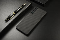 GIMENOHIG Ultra Thin and Lightweight Aramid Carbon Fiber Case for Sony Xperia 1 V (Black)