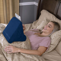 Ontel Pillow Pad Ultra Multi-Angle Soft Tablet Stand, Blue