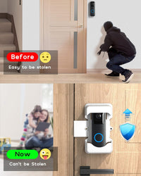 COOLWUFAN Anti-Theft Video Doorbell Door Mount, Upgraded Version Doorbell Door Mount for Home Apartment Office Room, Fit for Most Kind Brand of Video Doorbell
