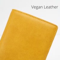 Alldaily Ultra Slim Thin Leather Women Wallet RFID Blocking Credit Card Holder Bifold Long Ladies Billfold, Yellow