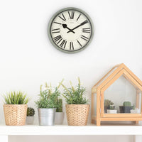 La Crosse Technology 404-3036G 14" Sage Grove Quartz Wall Clock, Green