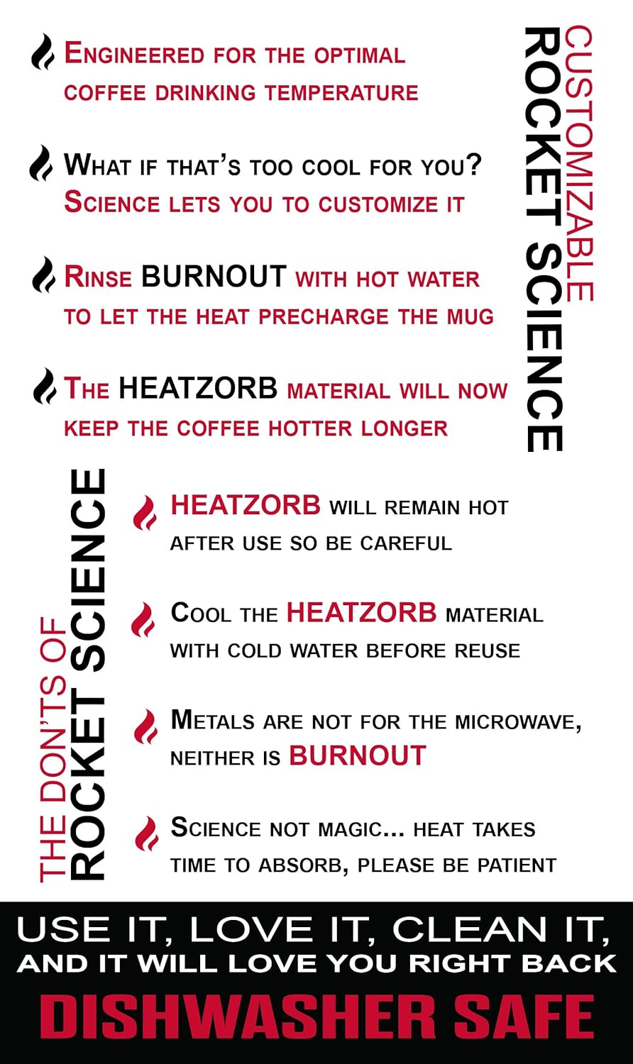 BURNOUT Temperature Regulating Travel Mug 12 oz Black - Drink NOW & HeatZorb Tech