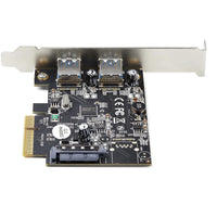 2-Port USB PCIe Card with 10Gbps/Port - USB 3.1/3.2 Gen 2 Type-A PCI Express 3.0 x2 Host Controller Expansion Card - Add-On Adapter Card - Full/Low Profile - Windows & Linux (PEXUSB312A3)