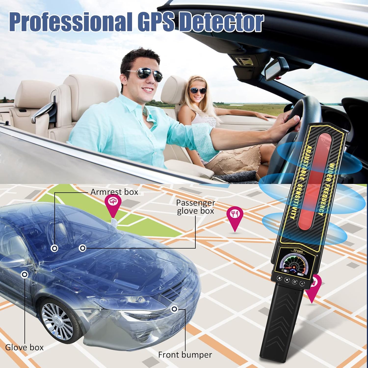 Hidden Camera Detectors Bug Detector, GPS Tracker Detector Anti Spy Detector