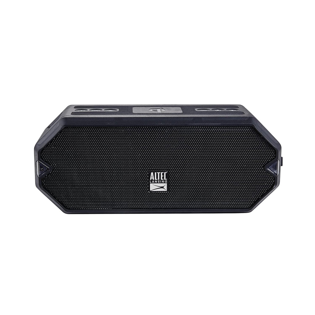 Altec Lansing HydraBlast Wireless Portable Bluetooth Speaker, IP67 Waterproof for Parties, USB C Rechargeable Outdoor Speakers with Built in Phone Charger and LED Lights, 20 Hour Playtime (Black)