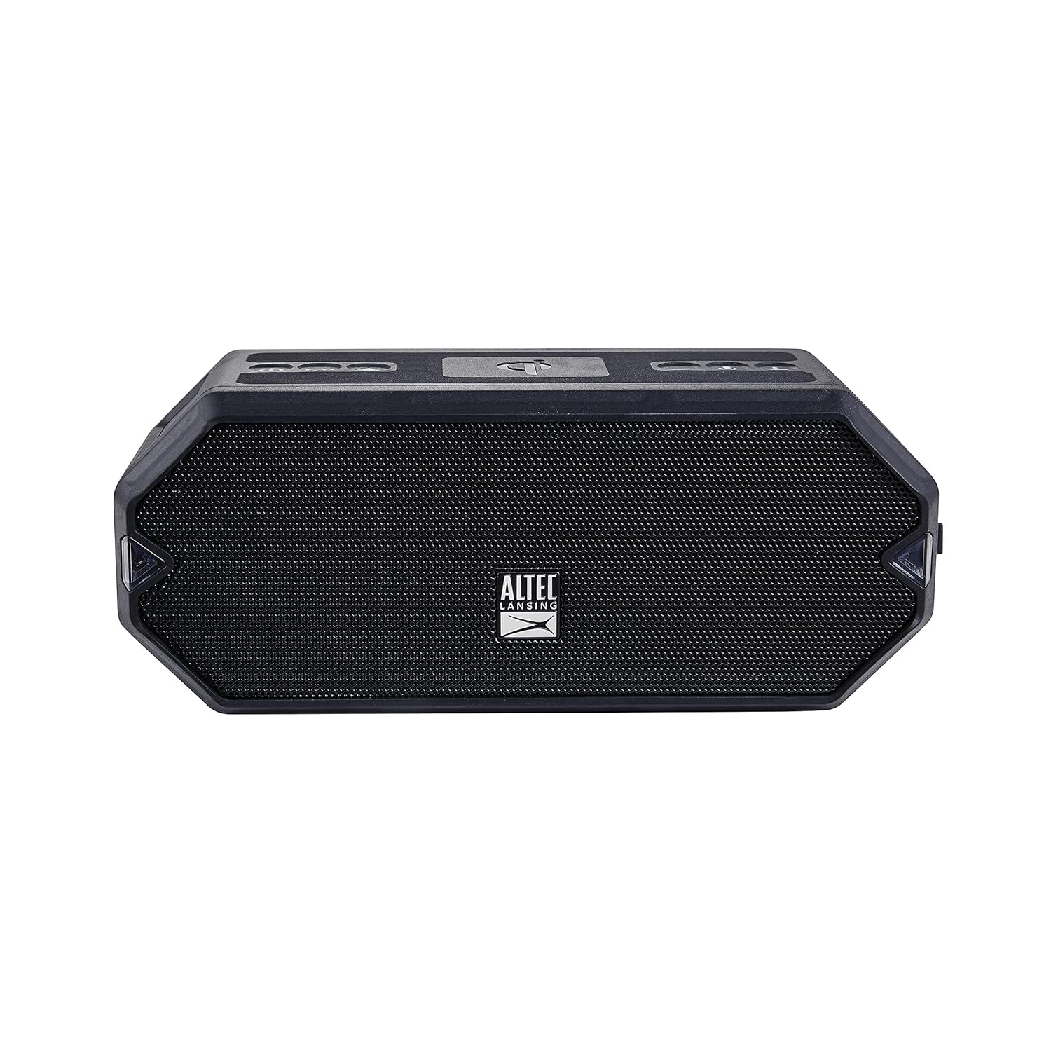 Altec Lansing HydraBlast Wireless Portable Bluetooth Speaker, IP67 Waterproof for Parties, USB C Rechargeable Outdoor Speakers with Built in Phone Charger and LED Lights, 20 Hour Playtime (Black)