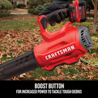 CRAFTSMAN 20V MAX Cordless Leaf Blower, Battery & Charger Included (CMCBL720M1)