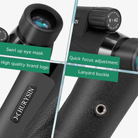 HURYSIN 8X42 mm HD Monoculars - Suitable for Bird Watching, Hunting, Travel