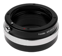 Fotodiox Lens Mount Adapter - Nikon F Mount G-Type D/SLR Lens to Canon EOS M (EF-M Mount) Mirrorless Camera Body with Built-in Aperture Control Dial