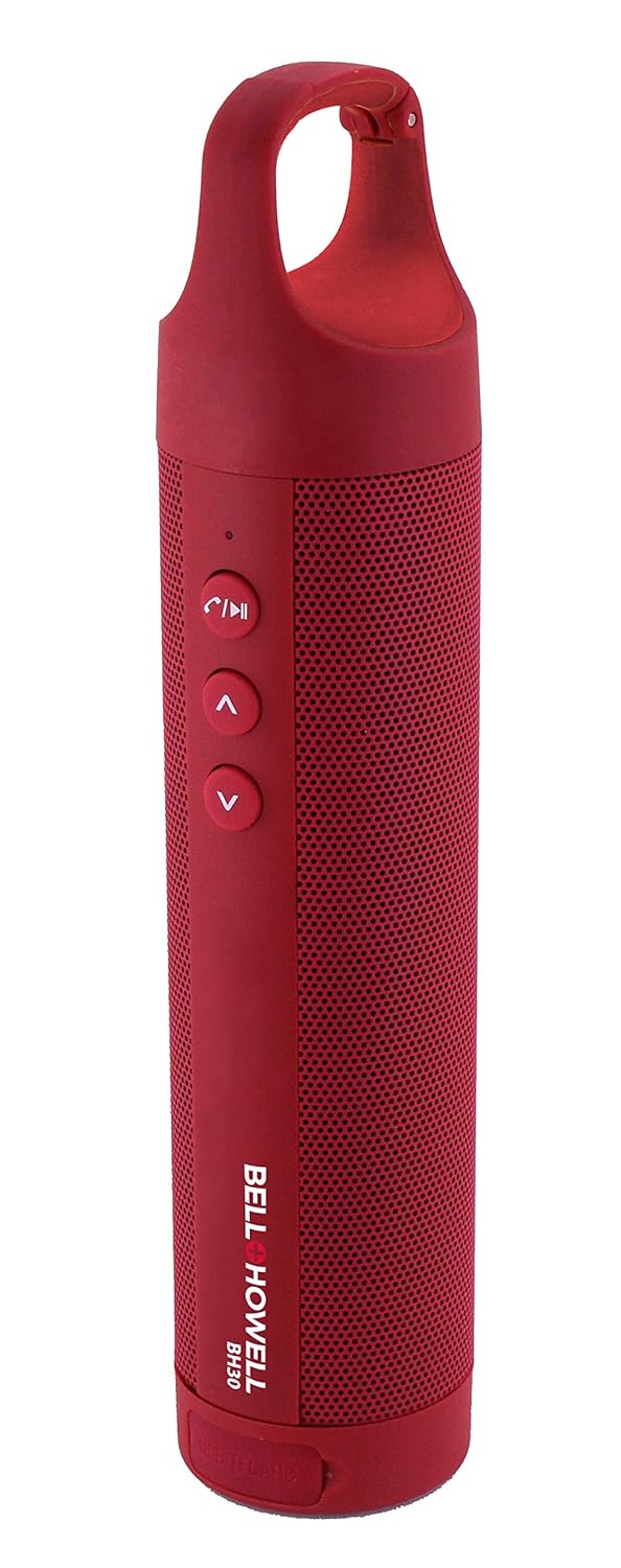 Bell+Howell BH30-R Slimline Waterproof Clip-On Bluetooth Speaker