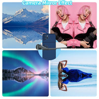 Mocalaca Phone Camera Lens 3 Phone Lens Kit with Refective Mirror, Clip on Fisheye/Macro/Wide Angle Lens Attachment for iPhone 14 13 12 11 Xs X Pro Max Samsung Android Smartphone